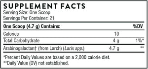 Ingredients including Arabinogalactan, Larch, Larix spp.