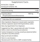 Supplement facts for Seriphos®