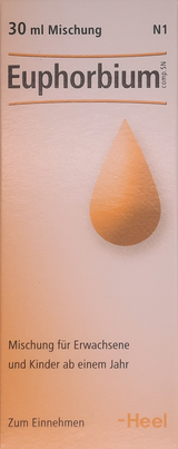 A supplement container of Euphorbium Comps Drops 30mL by Heel