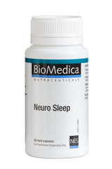 A supplement container of Neuro Sleep 60 Capsules by Bio-Medica