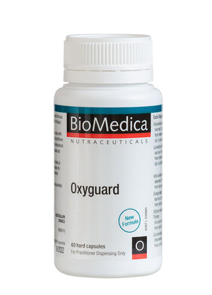 A supplement container of Oxyguard 60 Capsules by Bio-Medica