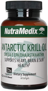 A supplement container of Krill Oil by NutraMedix