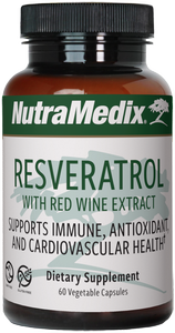 A supplement container of Resveratrol by NutraMedix