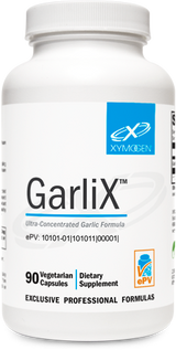 A supplement container of GarliX™ 90 Capsules by Xymogen