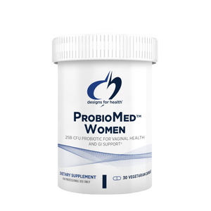 A supplement container of ProbioMed™ Women by Designs for Health - USA