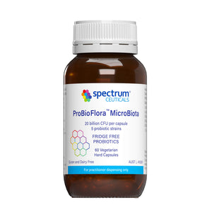 A supplement container of ProBioFlora MicroBiota 60 caps by SpectrumCeuticals