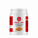 A supplement container of Reishi-MRL ™ 100g by Mycology Research Laboratories