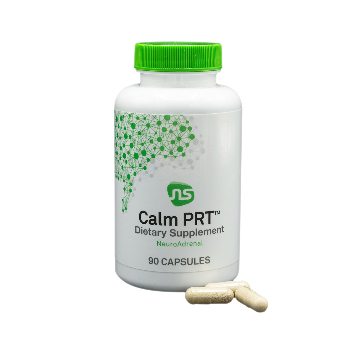 A supplement container of Calm PRT by NeuroScience
