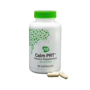 A supplement container of Calm PRT by NeuroScience