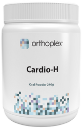 A supplement container of Cardio-H 240g by Orthoplex