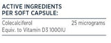 Supplement facts for D3 Supreme - AU