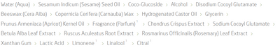 Supplement facts for Pearl Body Scrub listing ingredients including Althaea officinalis, Apricot Kernel Oil, Apricot Oil, Beeswax, Carnauba Wax