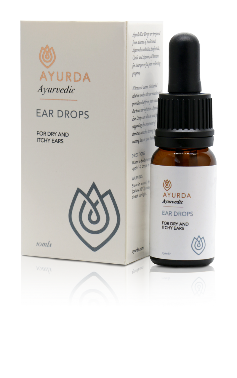 A supplement container of Ear Drops 10ml by Ayurda (Practitioner)