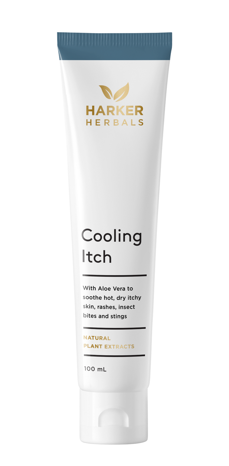 A supplement container of Cooling Itch 100ml by Harker Herbals