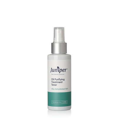A supplement container of Oil Purifying Treatment Toner 125ml by Juniper