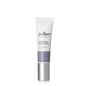 A supplement container of Vanilla Rose Hand Cream 50ml by Juniper