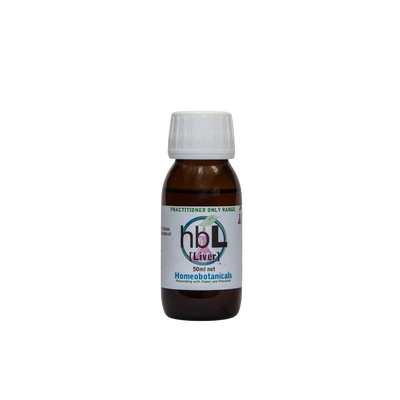 A supplement container of hbL (Liver) 50ml by Homeobotanicals