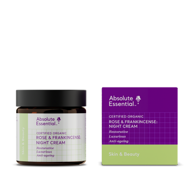 A supplement container of Rose & Frankincense: Night Cream	50ml by Absolute Essential