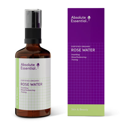 A supplement container of Rose Water by Absolute Essential