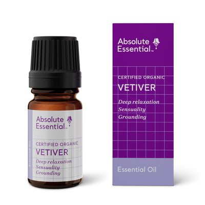 A supplement container of Vetiver	5ml by Absolute Essential