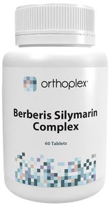 A supplement container of Berberis Silymarin Complex 60t by Orthoplex