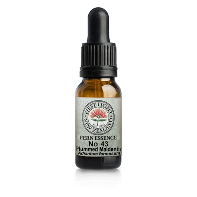 A supplement container of No. 43 - Plumed Maidenhair Fern (Direction) 10ml by First Light Flower Essences