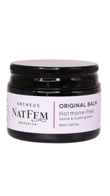 A supplement container of Original Vaginal & Body Balm by Archeus NatFem Botanics