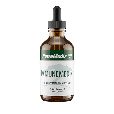 A supplement container of ImmuneMedix 120ml by NutraMedix