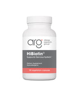 A supplement container of HiBiotin by Allergy Research Group