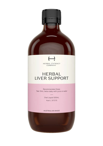 A supplement container of Herbal Liver Support by Herbal Extract Company