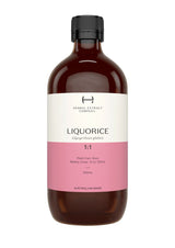 A supplement container of Liquorice 1:1 by Herbal Extract Company