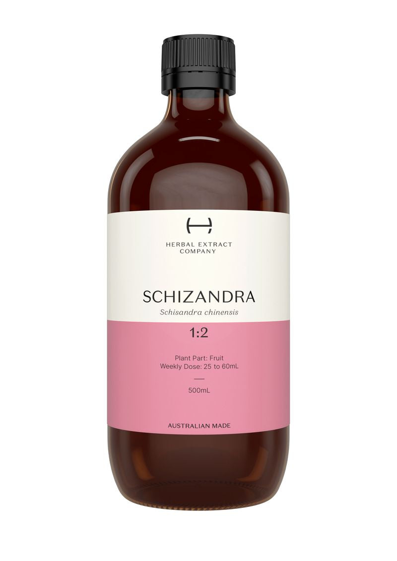 A supplement container of Schizandra 1:2 by Herbal Extract Company