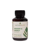 A supplement container of Memory & Energy Support by NaturoElite