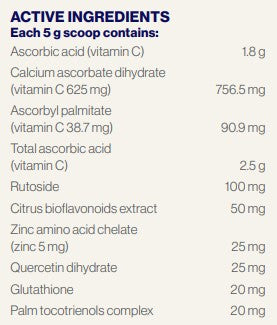 Supplement facts for C BioActive