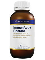 A supplement container of ImmunActiv Restore, 60tabs by BioCeuticals Clinical