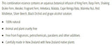 Supplement facts for Disaster Relief 10ml listing ingredients including Grape Extract
