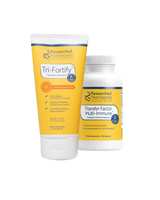 A supplement container of Enhanced Immunity Duo (Orange) by Researched Nutritionals