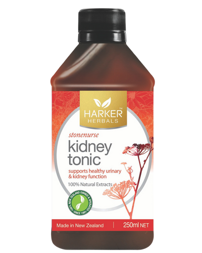 A supplement container of Kidney Tonic by Harker Herbals