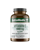 A supplement container of Vitamin C 1000mg by NutraMedix