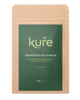 A supplement container of Hempseed Oil and Maca Refill Pouch by Kure
