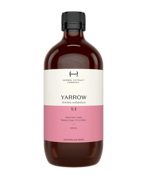 A supplement container of Yarrow 1:1 by Herbal Extract Company