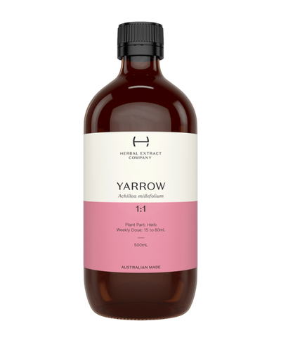 A supplement container of Yarrow 1:1 by Herbal Extract Company