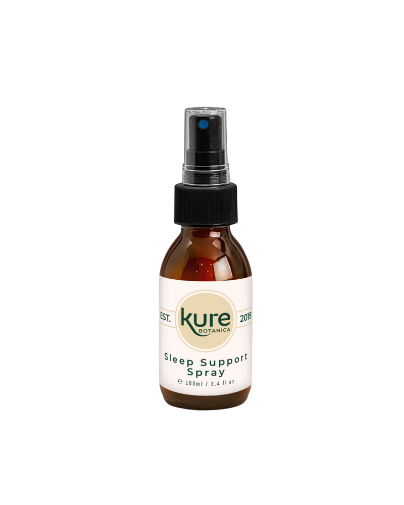 A supplement container of Sleep Support Spray by Kure