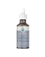 A supplement container of Genesis Positivity and Purpose by Medicine Tree