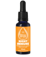A supplement container of SleepDrops Night Immune by SleepDrops