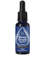 A supplement container of SleepDrops Menzzz by SleepDrops