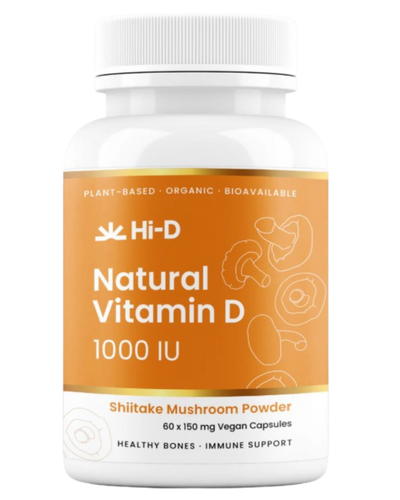 A supplement container of Natural Vitamin D 1000IU by Hi-D
