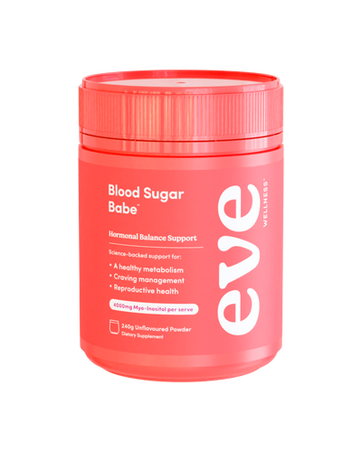 A supplement container of Blood Sugar Babe, 240g by Eve