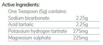 Supplement facts for Anti-Uric Salts listing ingredients including Magnesium Sulphate, Potassium, Sodium bicarbonate