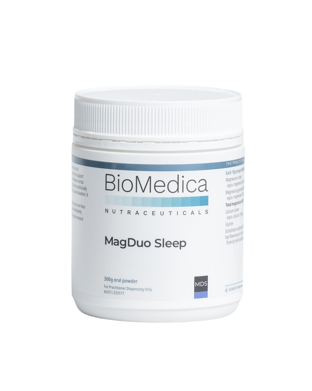 A supplement container of MagDuo Sleep by Bio-Medica